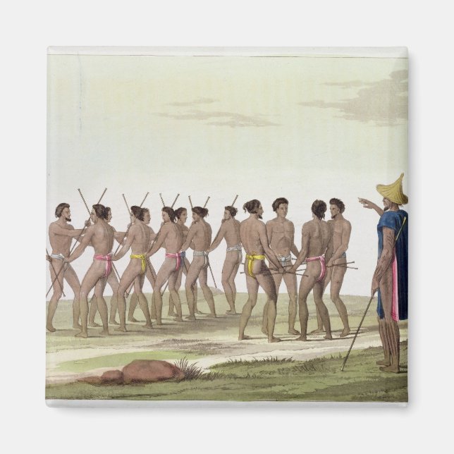 War Dance of the Caroline Islanders, plate 22 from Magnet (Front)
