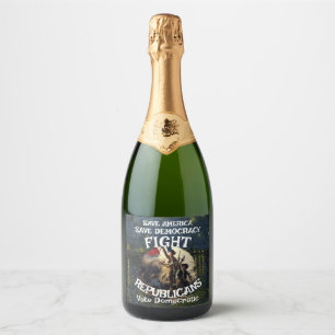 WAR DHS CBP ICE TSA IRAN RUSSIA UKRAINE DRONE 2026 SPARKLING WINE LABEL