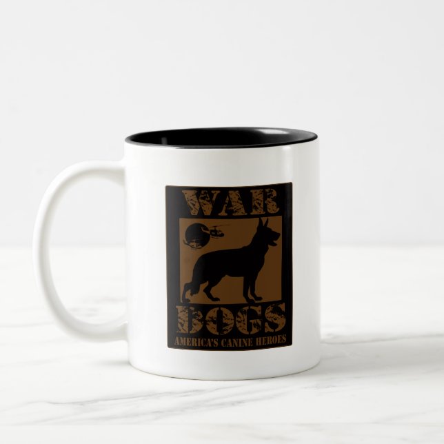 War-Dogs-Artwork Two-Tone Coffee Mug (Left)