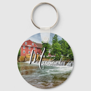 War Eagle Mill and Waterfall Key Chain