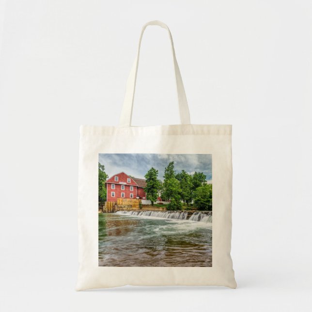 War Eagle Mill And Waterfall Tote Bag (Front)