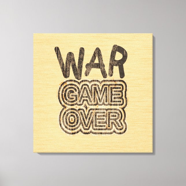 War Game Over Canvas Print (Front)