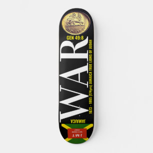 WAR ! GEN 49:8 Jamaica Skateboard