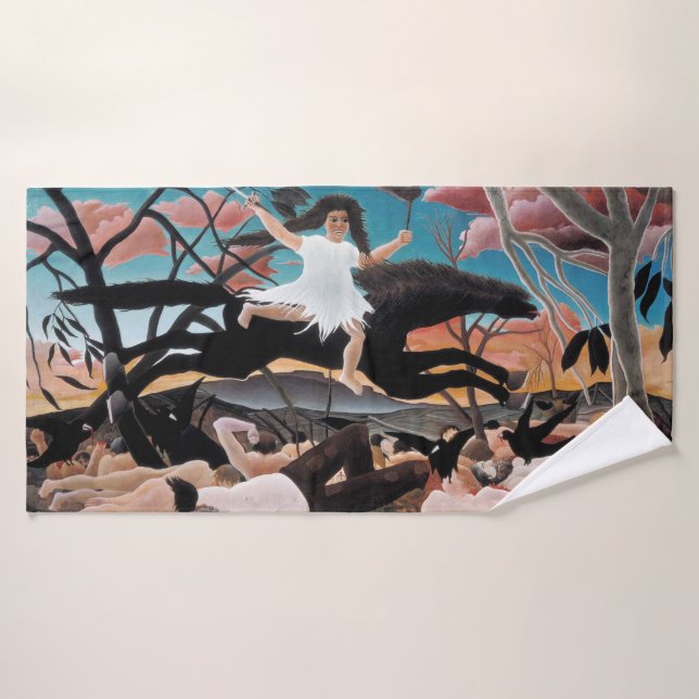War, Henri Rousseau, 1894 Bath Towel (Bath Towel)