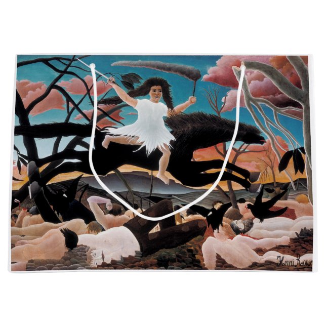 War, Henri Rousseau, 1894 Large Gift Bag (Front)