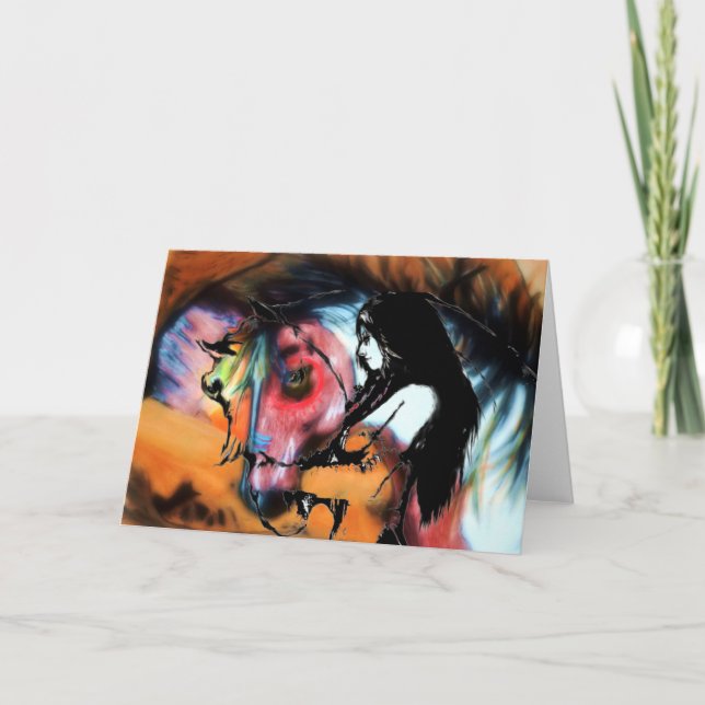 War Horse 3 Greeting Card (Front)