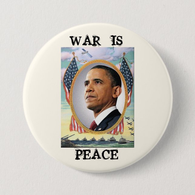 War Is Peace 3 Inch Round Button (Front)