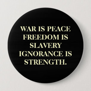 War Is Peace 4 Inch Round Button