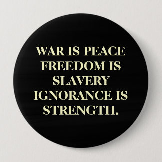 War Is Peace 4 Inch Round Button
