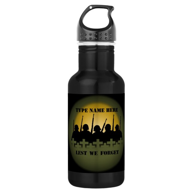 War Memorial Bottle Lest We Forget (Front)