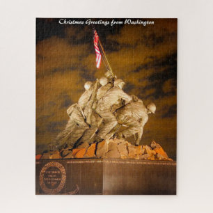 War Memorial Washington DC.Christmas Greetings Jigsaw Puzzle