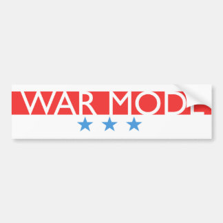 War Mode Stars Bumper Sticker