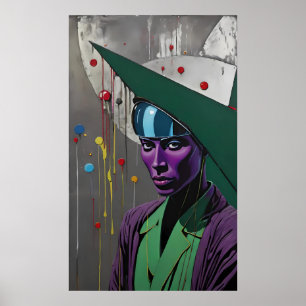 War Nurse Overlooking the Dead and Dying Poster