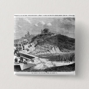 War of Duchies, Danish fortifications 2 Inch Square Button