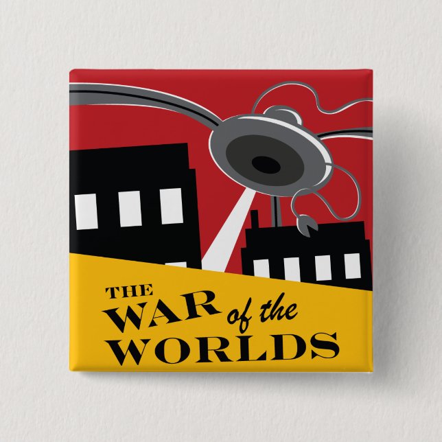 "War of the Worlds" '38 Logo Button (Front)