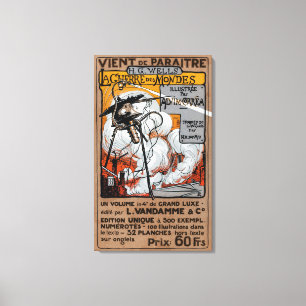 War of the Worlds French Poster 1906 Canvas Print