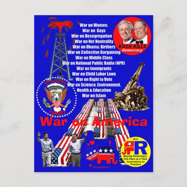 War on America - Postcard (Front)