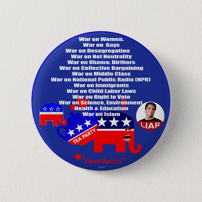 WAR on - Button (Front)