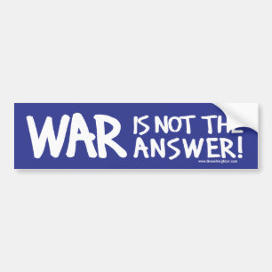 War Peace Bumper Sticker