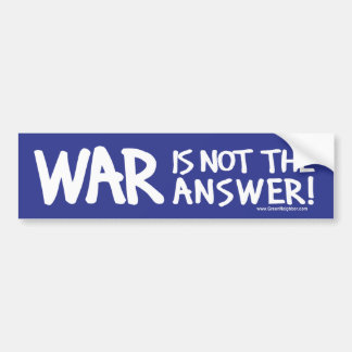 War Peace Bumper Sticker