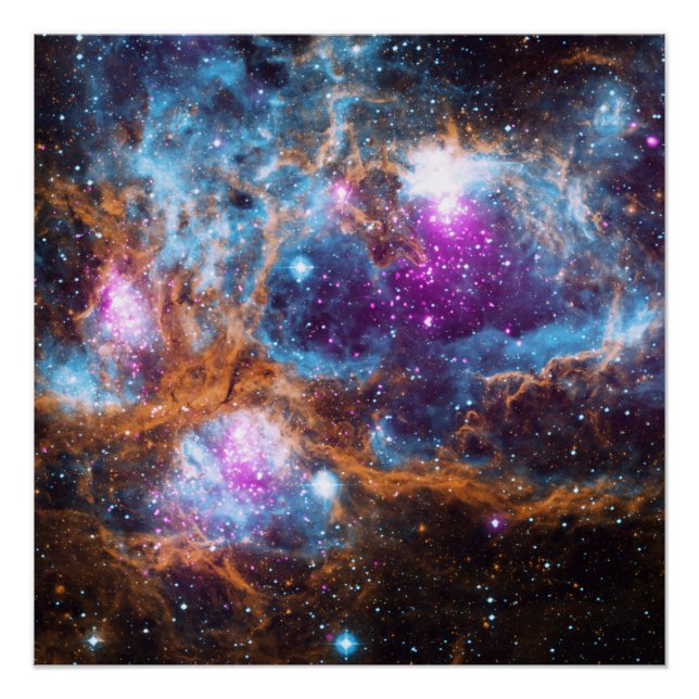 War & Peace Nebula - NGC 6357 Poster (Front)