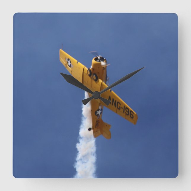 War Plane  Square Wall Clock (Front)
