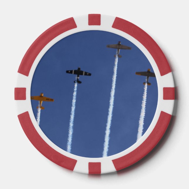 War Planes Poker Chips (Front)