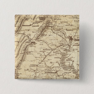 War Telegram Marking Map 2 Inch Square Button