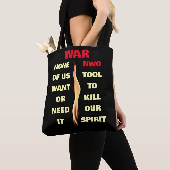War Tote Bag (Close Up)