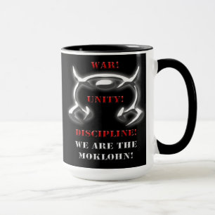 War! Unity! Discipline! (Black Gear) Mug