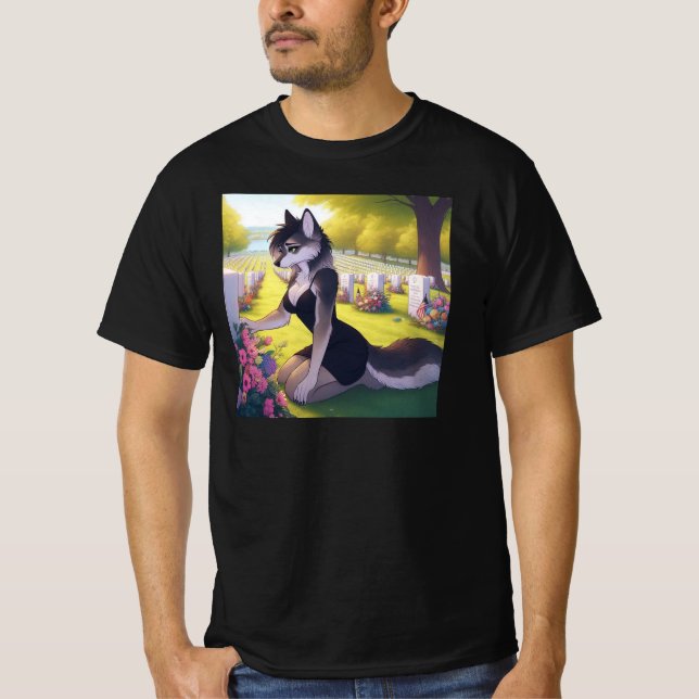 War Widow Wolf T-Shirt (Front)
