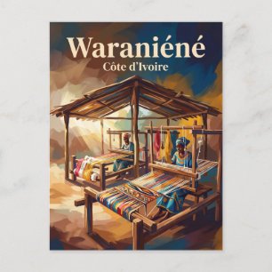 Waraniéné Weaving Village Côte d'Ivoire Postcard