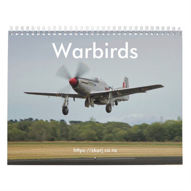 Warbirds — Calendrier ZK-ARJ (moyen, mois de 2 pag (Protection)