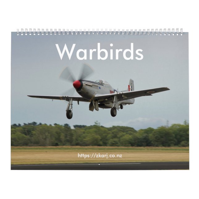 Warbirds — ZK-ARJ (large, 2-page month) Calendar (Cover)