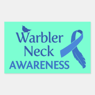 Warbler Neck Awareness Sticker
