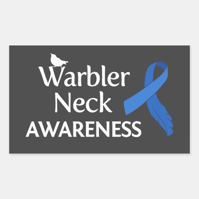 Warbler Neck Awareness Sticker (Front)