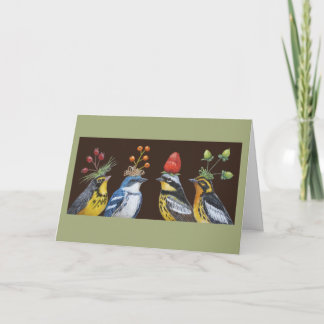 Warblers on Berry Hat Night card