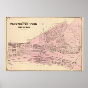 Ward 14 of Pittsburgh, Pennsyvania Poster