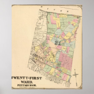 Ward 21 of Pittsburgh, Pennsyvania Poster