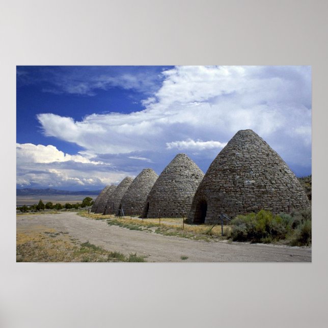 Ward charcoal ovens, Nevada Poster (Front)