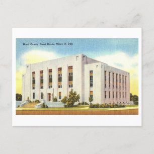 Ward County Court House in Minot, North Dakota Postcard