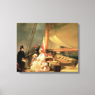 Ward Family aboard the Cutter Guerrilla Canvas Print