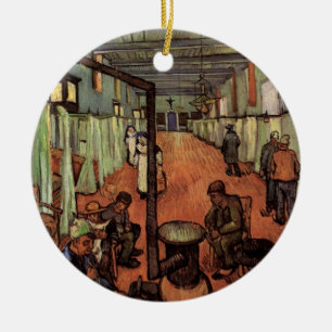 Ward in the Hospital in Arles by Vincent van Gogh Ceramic Ornament