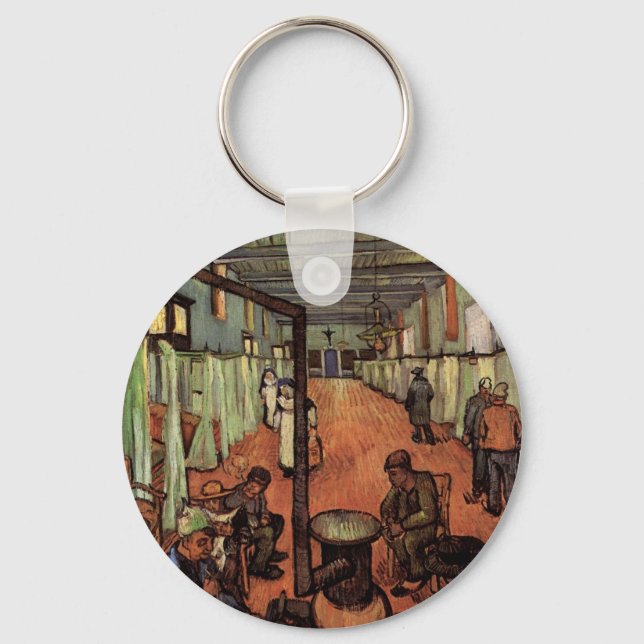 Ward in the Hospital in Arles by Vincent van Gogh Keychain (Front)