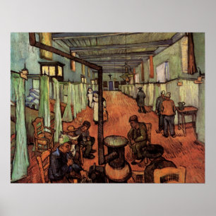 Ward in the Hospital in Arles by Vincent van Gogh Poster