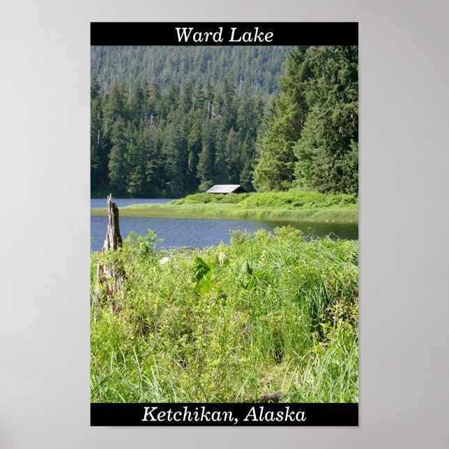 Ward Lake in Ketchikan, Alaska Poster (Front)