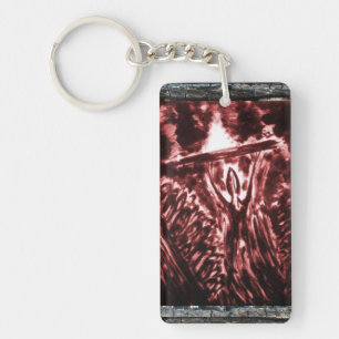 Warding Off Evil Keychain