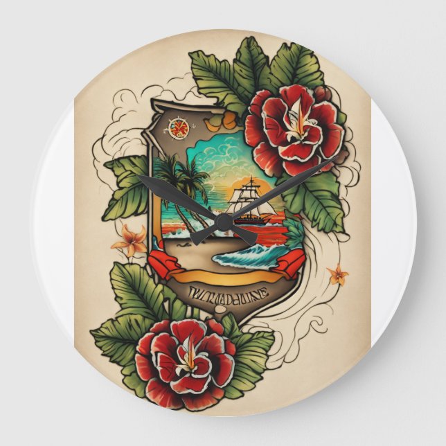 WardrobeEssentials #FashionRevolution #DressToImpr Large Clock (Front)