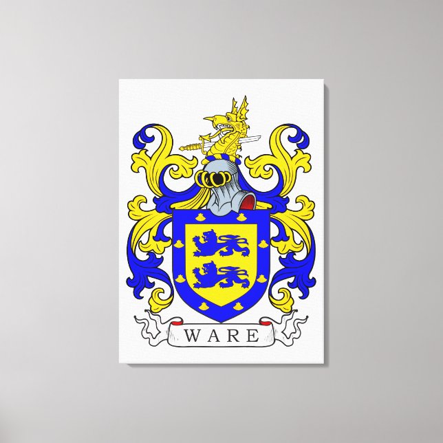 Ware Coat of Arms I Canvas Print (Front)