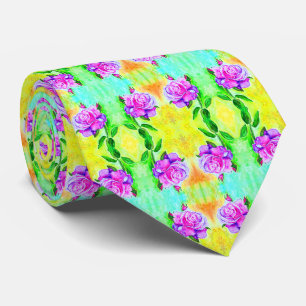 Warecolor - Roses Tie